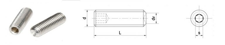 vít trí lục giác đầu lõm din 916